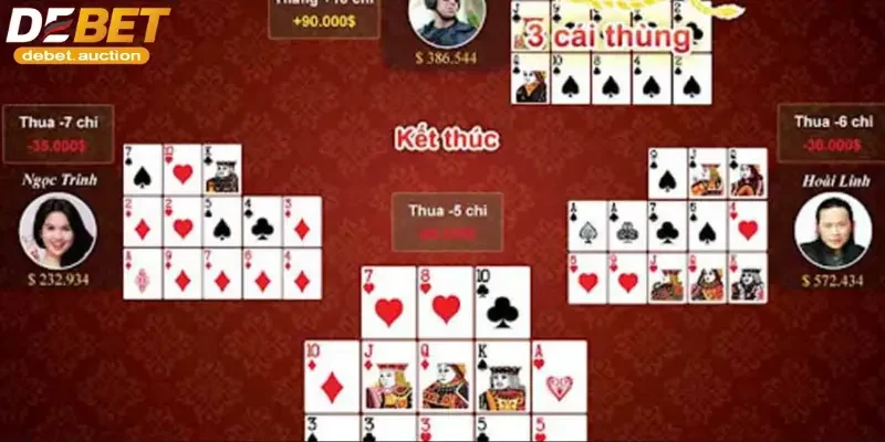 Tính điểm quyết định mức ăn thưởng trong bài mậu binh